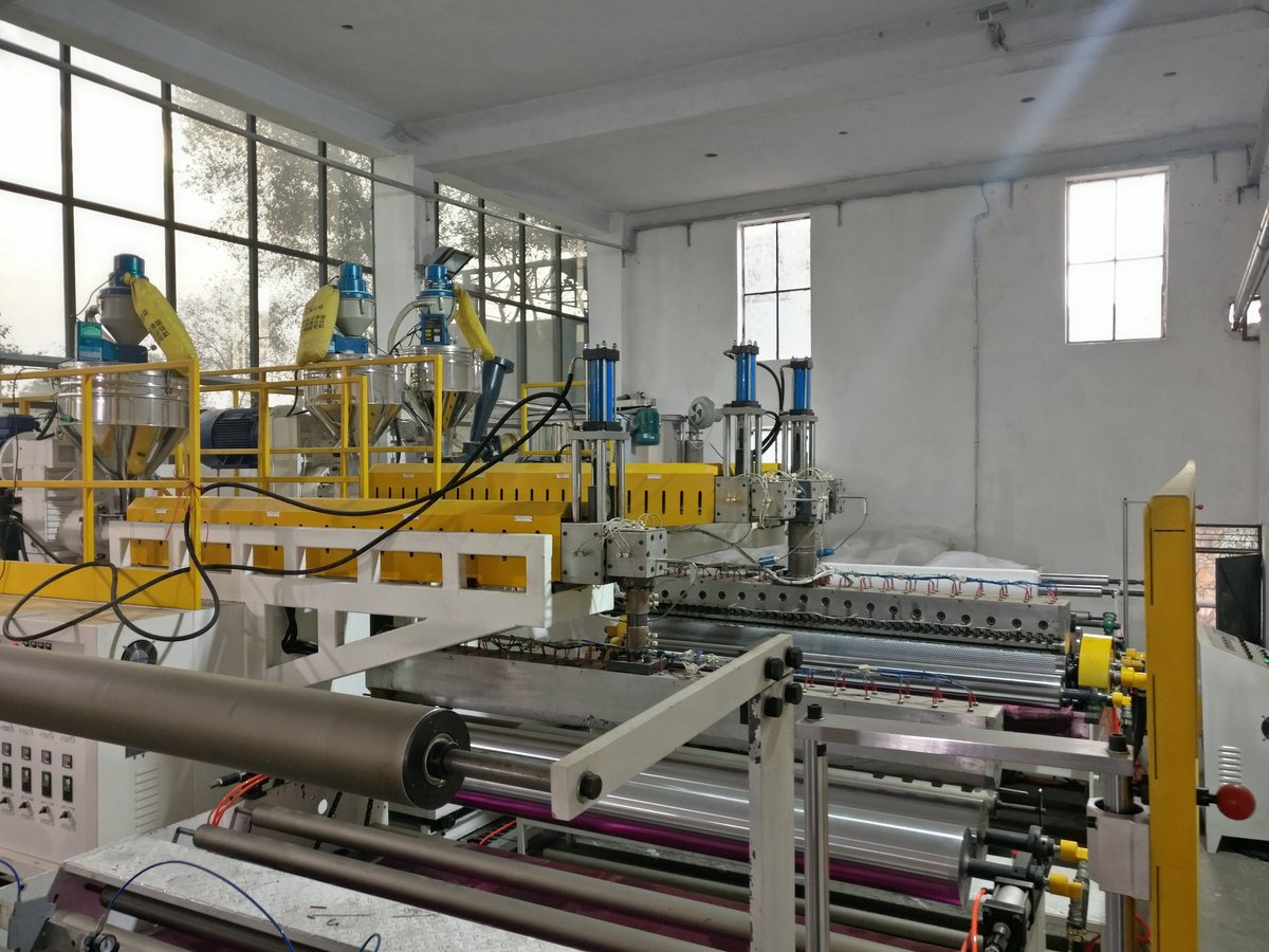 5 layer air bubble film production line at Garg Foamtech, Bhiwadi